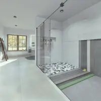 Hidroizolare cabină duș și finisare cu plăci ceramice