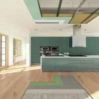 Refacere pardoseală și plafon suspendat din plăci de gips-carton