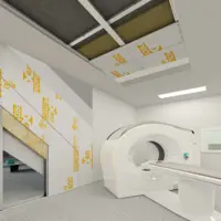 Realizarea pereţilor de compartimentare și a plafoanelor suspendate cu plăci din gips-carton X'Ray Protection