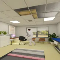 Realizarea pardoselii finisate cu linoleum și a plafonului casetat cu gama Gyptone® Activ'Air